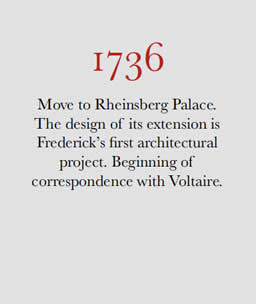 1736 Move to Rheinsberg Palace