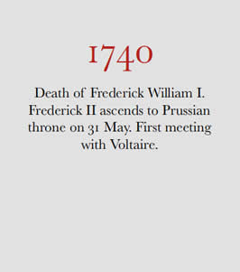 1740 Frederick ascends throne