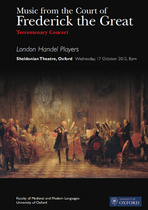 Front page of concert programme