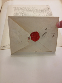 Envelope for letter to Dowager Duchess of Hesse-Homburg